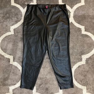 Vince Camuto Black Vegan Leather pants
